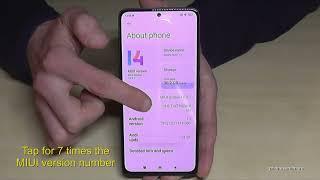 Redmi Note 13: How to enable the Developer Options? for USB Debugging etc. (MIUI 14)