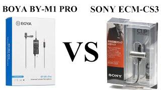 Boya BYM1 PRO VS Sony ECM CS3 BUDGET MICROPHONES, which is better?