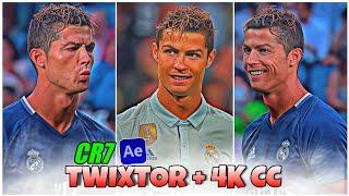 Cristiano Ronaldo Twixtor - Best 4k Clips + CC High Quality For Editing  #part3