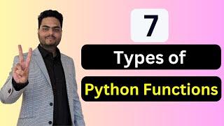 7 types of Python functions | Types of Python functions | Types of functions in Python