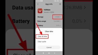 How to  clear cached data vidmate  #youtube  #shorts #videos #viral #trending #impossible 