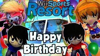 AnimeBroMii's Birthday Gameplay !! Angi & Haruhi Vs Issac & Sonia !! Wii Sport Resorts!!  HD