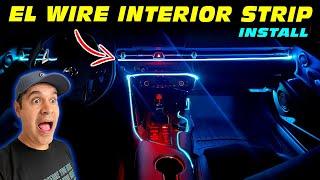 How to Install LED Strip EL WIRE for CAR Interior - ONEUPLIGHTING