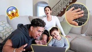 ELLE ALMOST DELETED OUR YOUTUBE CHANNEL!!! (CAUGHT ON CAMERA)