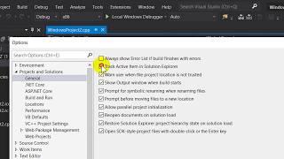 How to locate a file in Solution Explorer in Visual Studio