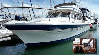 £220K LIVEABOARD Trawler Yacht FOR SALE With Twin CAT Engines + 1,100 NM Range | Trader 535 Tour