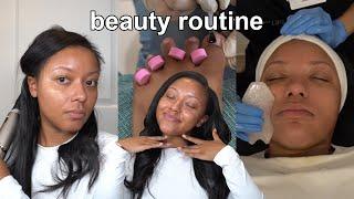 BEAUTY MAINTENANCE VLOG | Self Care, Facial, Hair, Brows, & Nails