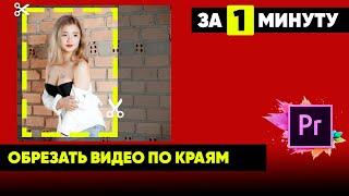 Как обрезать видео по КРАЯМ  в Premiere Pro. Кадрировать