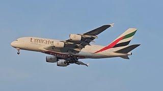 380 Emirates Airlines Landing At Dubai International Airport 2025 4k