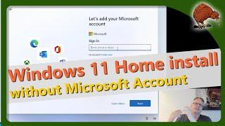 Install Windows 11 without Microsoft account