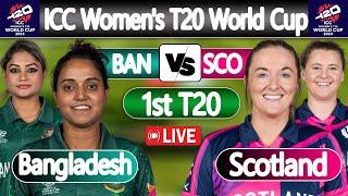 ICC Womens T20 World Cup | Bangladesh Women vs Scotland Women LIVE Score | BANW vs SCOW 1st Match