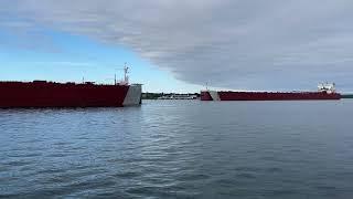 Thousand Footers Edgar B Speer and Edwin H Gott in the Soo Harbor