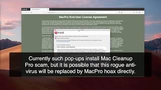 MacPro virus on Mac OS X Mojave (removal video).