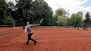 Tennis movement and weight transfer in 4K (GoPro Hero 12) with Wilson SHIFT 99 300g