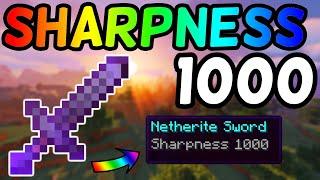 How To Get A Sharpness 1,000 Netherite Sword In Minecraft 1.16! (2020)