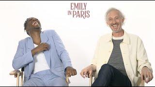 Samuel Arnold & Bruno Gouery Reveal Most Active Member In The 'Emily In Paris' Season 4 Group Chat