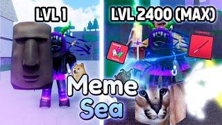 Aku Tamatin Meme Sea lvl 1 - 2400 (MAX) Game Blox Fruit versi Brainrot