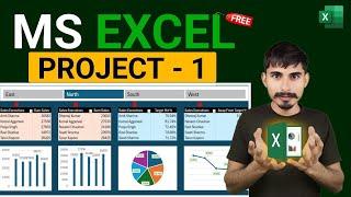 Full Project in Excel With Intransitive Dashboard | Excel Complete Project for Data Analysis