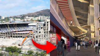 SPECTACULAR TIMELAPSE of the works in the Spotify Camp Nou ️
