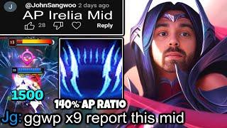 AP Irelia Mid is gonna get me banned.. | Tank Veigar Top, Bruiser Kindred Top, Moody Vex Mid