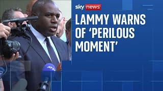 David Lammy warns of 'perilous moment' after Iran meeting in Geneva
