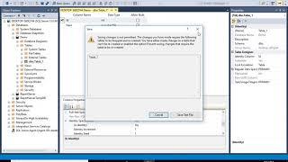 Sql Server 'Saving changes is not permitted, Prevent saving changes that require table re-creation