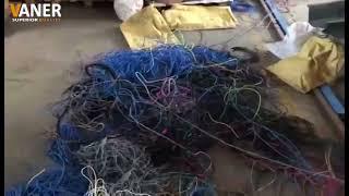 V-S20 copper wire recycling machine test - VANER Machinery