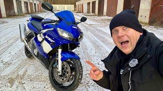 ЗИМОЙ НА СПОРТБАЙКЕ YAMAHA R6 ПЕРВЫЙ ВЫЕЗД