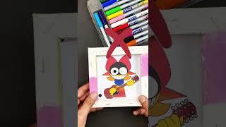 Sprunki Animus Pyramixed Phase 4 Wonderful cardboard eyes challenge #sprunki #shorts #art
