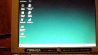 1998 Toshiba Satellite 4015CDT running Windows 98 SE