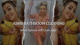 ASMR BATHROOM CLEANING | SMALL SPACE | JUST JADE