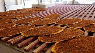 Turkish Lahmacun Thin, Crunchy And Tasty | How It's Made? | Turkish Street Foods