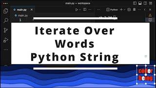 How to Iterate over Words in Python String?