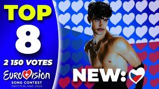 Eurovision 2025 | Top 8 Decided By 2 150 People - NEW: