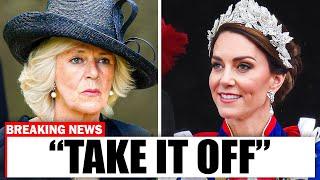 QUEEN Camilla TAKES Kate’s INHERITED TIARA in a RAGE!