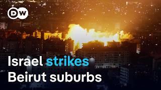 Israel targets alleged Hezbollah drone facilities in Lebanon | DW News
