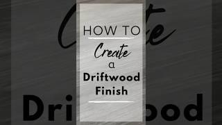 How to create a driftwood finish! Details in the description ⬇️⬇️