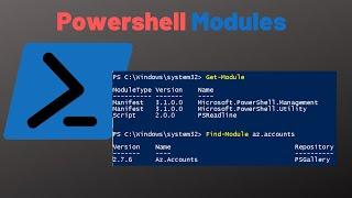 Powershell - Learn to create Modules