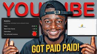 My FIRST Youtube PAYCHECK After hitting 5k Subs | This Strategy will help Small YouTubers GET PAID!