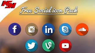 Free Social Icon Pack [Free Download] [PSD]