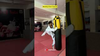 Jump Monkey Kick Tutorial  #martialarts #taekwondo #tutorial #learn #kick #training #kicking #tkd