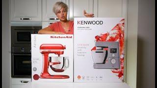 СРАВНЕНИЕ KitchenAid Artisan 6.9   VS  Kenwood Cooking Chef ОБЗОР РАСПАКОВКА Кухонная машина