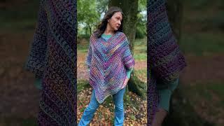 Crochet Poncho In A Day  #opheliatalkscrochet #crochet