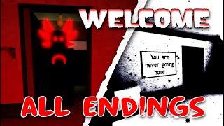 Welcome - Full Gameplay - All Endings [Roblox]