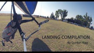 Hang Glider Landing Compilation