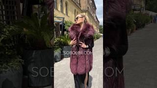 In stock 1300$, fur vest Silver Fox TM SOBOLINI #fashion #furs #furcoat #backstage #newcollection