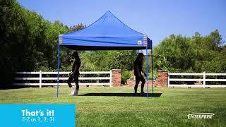 E-Z UP® Enterprise™ canopy tent - How to Set Up