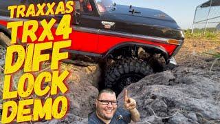 TRAXXAS TRX4 79’ FORD BRONCO DIFFERENTIAL LOCK DEMONSTRATION