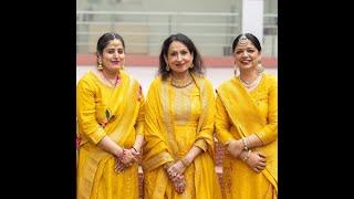 Teachers performing on Basant Panchami Celebration to motivate students