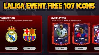 LALIGA EVENT FCMOBILE25 || FREE 107 LALIGA ICONS || 107- FOLRAN, PUYOL, MORIENTES etc..... FCTAMIL